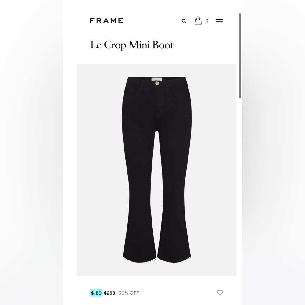 Frame Le Crop Mini Boot Jeans